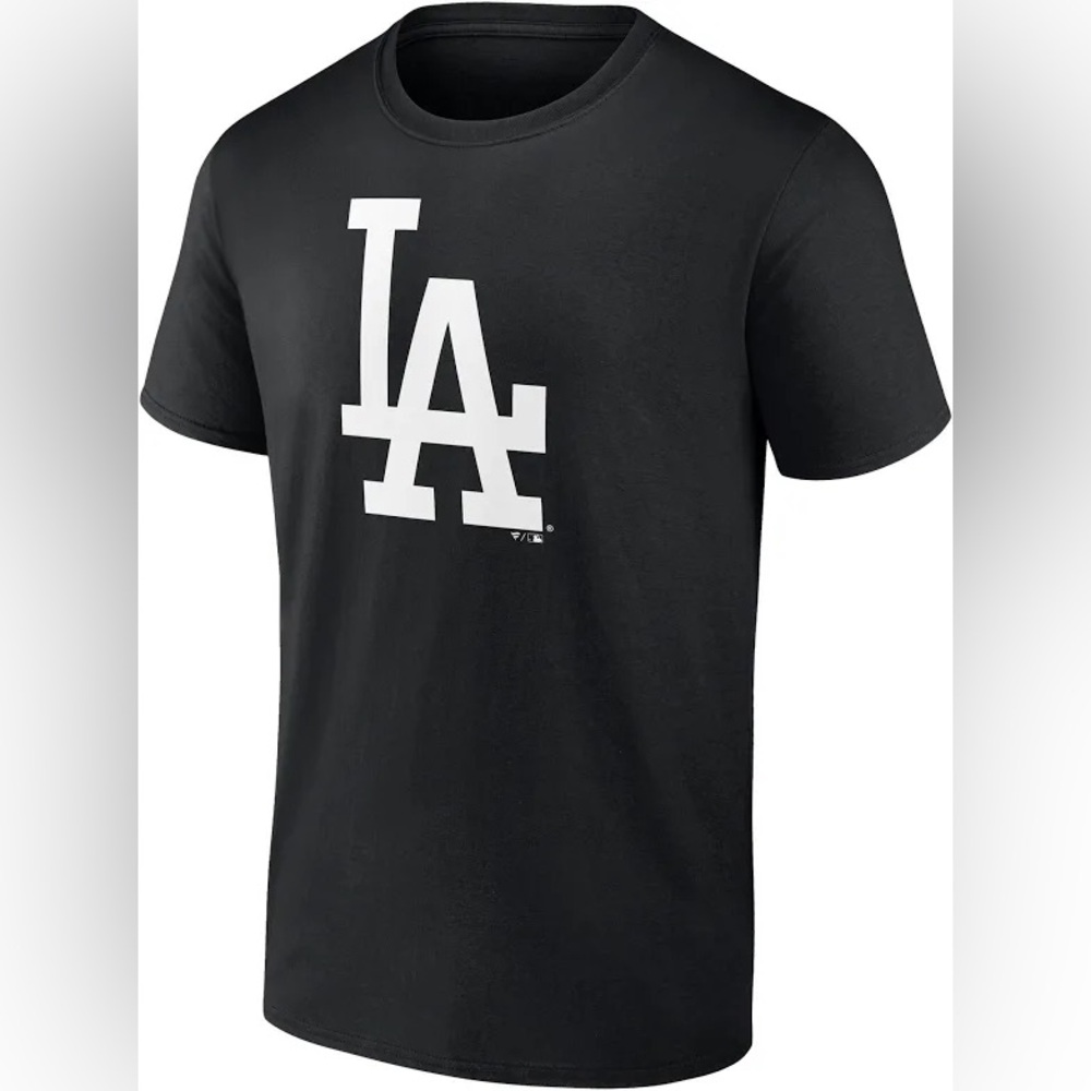 Stitches WS Champs: LOS ANGELES DODGERS black lightweight LA logo 2XL